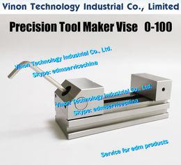 Max Open:0-100mm Stainless Tool Maker Vise (Ultra Precision type) 190Lx73Wx70H, EDM GRINDING VISE Toolmaker Vise hold 100mm for edm machine