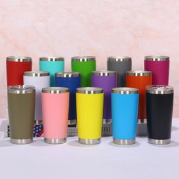 20oz Drinking cup Tumbler with Lid Stainless Steel Wine Vacuum Insulated bottle Travel