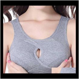 Bras Underwear Apparel Drop Delivery 2021 Womens Sports Bra High Elasticity Soft Nowire Pushups Comfortable Breathable Sexy Extra Size Bra1 H