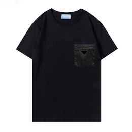 -Couleur Solid Couleur T-shirt Homme Summer Qualité Haute Qualité Résultats Responsibles Lovers Black and White Wear Top Top Court 100% coton