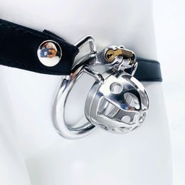 Massage FRRK31 Cock Cage Head Round Ring With Strap On Belt Male Metal Chastity Device For Men Adult Game Sex Toy