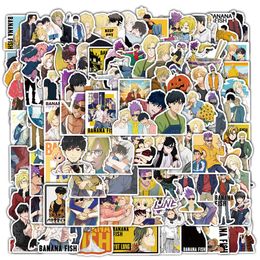 Car sticker 10/50/100pcs BANANA FISH Japanese Anime Stickers for Skateboard Motorcycle Bike Car Laptop Refrigerator Kids Cool Cartoon Decals