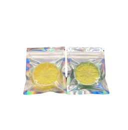 2021 Smell Proof Bags - 4x6 Inches Holographic Rainbow Color Mylar Bags by Space Seal FDA Approved Resealable Food Safe Bags