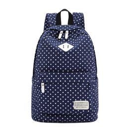 Outdoor Bags Female Canvas Dotted Printing Backpack Women Backpacks For Teenage Girls Vintage Stylish Ladies Bag