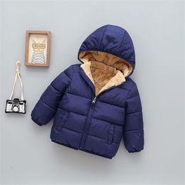 Baby Boys Jacket Autumn Winter For Windbreaker Coat Kids Warm Hooded Outerwear Children Clothes 2 3 4 5 6 Years 211204