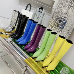 Fashion 2021 Women Modern Boots Female Autumn Pointed Toe Shoes New Zippers Shoe Ladies Mid Calf Chelsea Boot