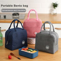 1PCs Fresh Cooler Bags Waterproof Nylon Portable Zipper Thermal Oxford Lunch for Women Convenient Box