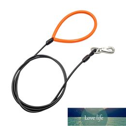 Pets Safety Anti-bite Traction Rope Dogs Training Leashes Indestructible Chain Wire Rope With Buffer Spring