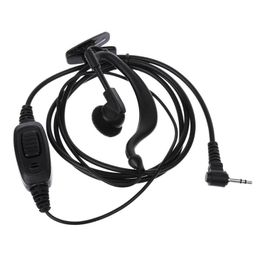 Walkie Talkie Ear Fone Hook 1pin 2.5mm Jack Fone by ear PTT Mic to Motorola TKLR T3 T6 Radio T6200