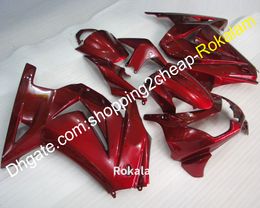 ZX 250R EX250 Motorbike Fairing Fit For Kawasaki ZX250R 2008 2009 2010 2011 2012 Dark Red Motorcycle Fairings Kit (Injection molding)