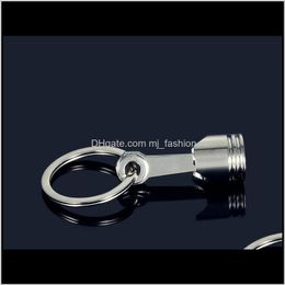 Rings Jewelry Chrome Siery Modification Engine Piston Model Key Ring Neo Car Lovers Present Ps2288 Drop Delivery 2021 C09Zj