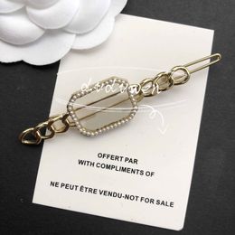 7X1.8cm C lady Fashion gold color metal hair clips Classic rhinestones design stone 2C hairpins collection accessories paper card