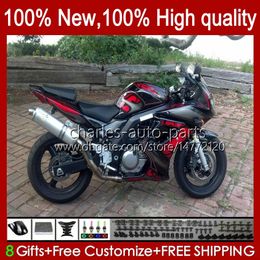 Body For SUZUKI SV1000S SV650S SV-1000 03-13 30No.22 SV1000 SV650 SV 1000 650 S 650S 1000S 03 04 05 06 07 08 SV-650 2003 2009 2010 2011 2012 2013 OEM Fairings glossy red blk