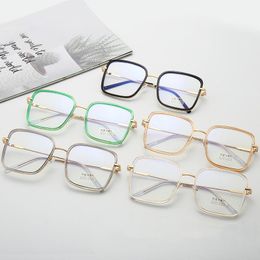 Fashion Sunglasses Frames Vintage Square Glasses Frame Brand Clear Optical Eyeglasses Retro Transparent Lens Eyewear Anti-blue Light Oculos