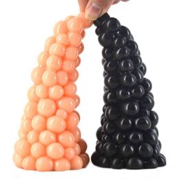 NXY Dildos LUUK Big Anal Plug Like Grape Xmas Tree Design Beads Sex Toys Dildo Stuffed Stopper Anus Massage For Women Store 1120