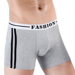 Underpants Men's Panties Cotton Breathable Mid-waist Sexy Sports Boxer Briefs