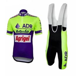 Racing Sets Green AGRIGEL BOTTECCHIA Cycling Jersey Set Retro Clothing Road Bike Suit Bicycle Shorts Shirt MTB Maillot Culotte