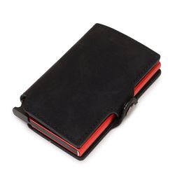 Wallets Men Fashion Hight Quality Casekey Business Holder RFID Card Cases Automatical Up Bank Card