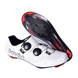 Cycling Footwear Road Shoes Leather Carbon Fibre Ultralight Self-Locking Men Women Professional Racing Bike Bicycle Sneakers