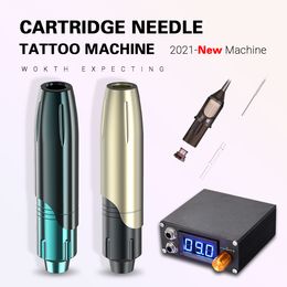 Stirn Rotary Cosmetic Tattoo Machine Großhandel Semi Digital Permanent Makeup Eyebow Microblading Wireless PMU Pen