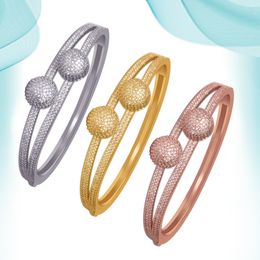 -Amor pulsera encanto brazaletes brazaletes pulseras con 2 bola de cristal de cristal de lujo de lujo joyería de lujo moda punk boda cumpleaños para mujeres joyería personalizada
