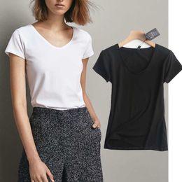 Withered Harajuku Tshirt 2021 Summer T Shirt Women England Style Simple Fashion U-neck Solid Camisetas Verano Mujer 2021 Tops Y0629