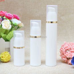 Gold Line Plastic Travel Bottles Empty DIY Portable Cosmetic Packaging With Transparent Cap Airless Bottle Packing 100pcs/lothigh qty