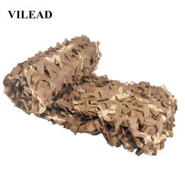 VILEAD 3M Wide Woodland Desert Garden Arbour Camouflage Nets Sun Shelter Outdoor Tent Car Awning Tourist Beach Awning or Shadow Y0706