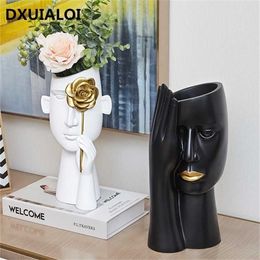 Creative Nordic vase decor art living room wine cabinet light luxury home coffee table flower arrangement simple 211215