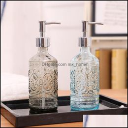 Dispenser Bath Home & Gardenyear 1Piece Glass Liquid Soap Dispensers Emsion Latex Bottles Aessories Bathroom Set Wedding Gift Drop Delivery