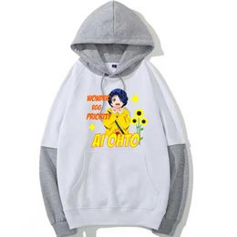 Wonder Yumurta Öncelik Anime Hoodie Baskı Moda Uzun Kollu Rahat Gevşek Unisex Y0804