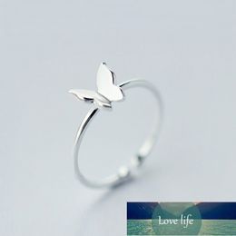 Retro Minimalist Silver Colour Open Rings For Women Personality Feather Butterfly Adjustable Finger Ring Girl Jewellery Gift Factory price expert design Quality