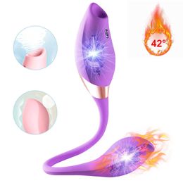 Massage Items Heating Suck Vibrating Egg Women Masturbator G-Spot Vagina Nipple Sucker Clitoris Stimulation Sexy Toys for