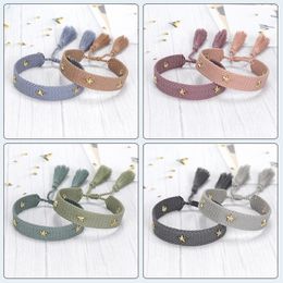 Woven Friendship For Women Men 2021 Bohemian Star Nail Summer Beach Bracelets Handmade Jewellery