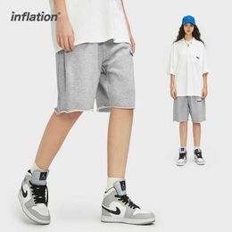 INFLATION Casual Shorts For Men Summer Loose Fit Hip Hop Couple Sweat Plus Size Sportswear 3510S21 210714