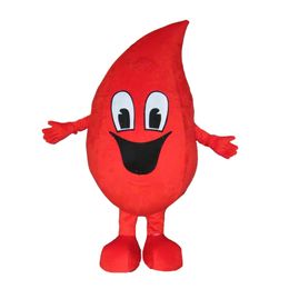 Halloween Red Water Drop Mascot Costume Top Quality Cartoon Anime theme character Carnival Unisex Adults Size Christmas Birthday Party Outdoor Outfit Suit