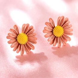 low priced jewelry UK - Style 925 Silver Needle Low Price Fashion Goods Small Daisy Stud Earrings Simple Flowers Fine Jewelry For Girls Gifts