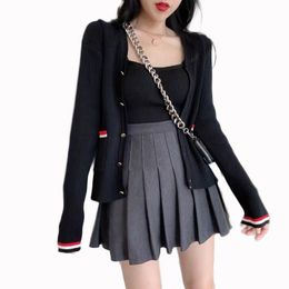 Skirts Sexy Women Short Skirt Lovely Girl School Uniform Pleated Solid High Waist Mini Summer Female