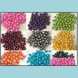 Pearl Loose Beads Jewellery Fashion Diy Round Natural Freshwater 6-7Mm Bk Mticolor Grade Particle For Making Drop Delivery 2021 Mu4Pu