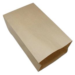 Storage Bags 50Pcs/Lot Brown Open Top Kraft Paper Bag Oil Proof Design Stand Up Package Cookies Baked Food Home Kitchen Favor