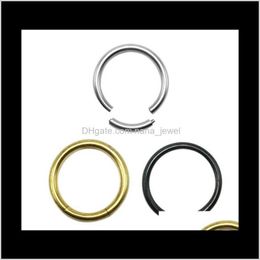 & Studs Body Jewellery European And American Ring Piercing Hypoallergenic Titanium Steel Nose Stud Rings Ps2854 Drop Delivery 2021 26Rxo