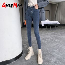 Women's Jeans Pants Vintage Plus Size Stretch Skinny Woman High Waist Jeggings for Women 210428