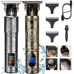 Men's Trimmer Barber Hair Clipper Cutting Machine Beard Shaving Wireless Electric Razor Men Shaver 220216