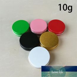 Bottle 10g Aluminum Jar Pink Green Black Silver White Empty 10ml Lip Gloss Tin Cosmetic Cream Balm Packaging Small Container