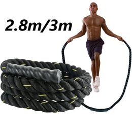 Jump Ropes 3m Heavy Rope Crossfit Weighted Battle Skipping Power Improve Strenght Training Fitness Home Gym Equipment