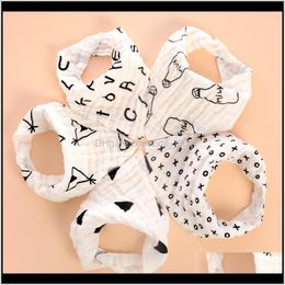 Hair Baby, Kids & Maternitybaby Bibs Boy Girl Gauze Water Absorb Bib Cloth Triangle Cotton Baby Scarf Burp Christmas Aessories Drop Delivery