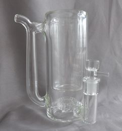 Vintage Glass Coffee Mug Pipe Bong water pipe 17cm Height Net weight 700g Double Breaker can put LOGO by DHL UPS CNE