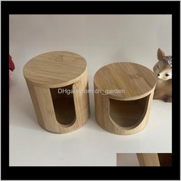 Caddies Teaware Kitchen, Dining Bar Home & Garden Drop Delivery 2021 Bamboo And Wood Tea Barrel, Cylinder, Chimney, Pen Holder, Paper Extract