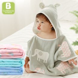 Hat Bath Towel Baby Cute Practical Bath Towel Cotton Gauze Jacquard Cloak BathTowel