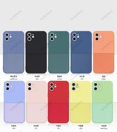 2021 candy Colour liquid TPUphone cases For iphone 12 12Pro 12ProMax 11 11Pro 11ProMax X XS XSMAX 7 8 Plus credit card slot drop protection cover